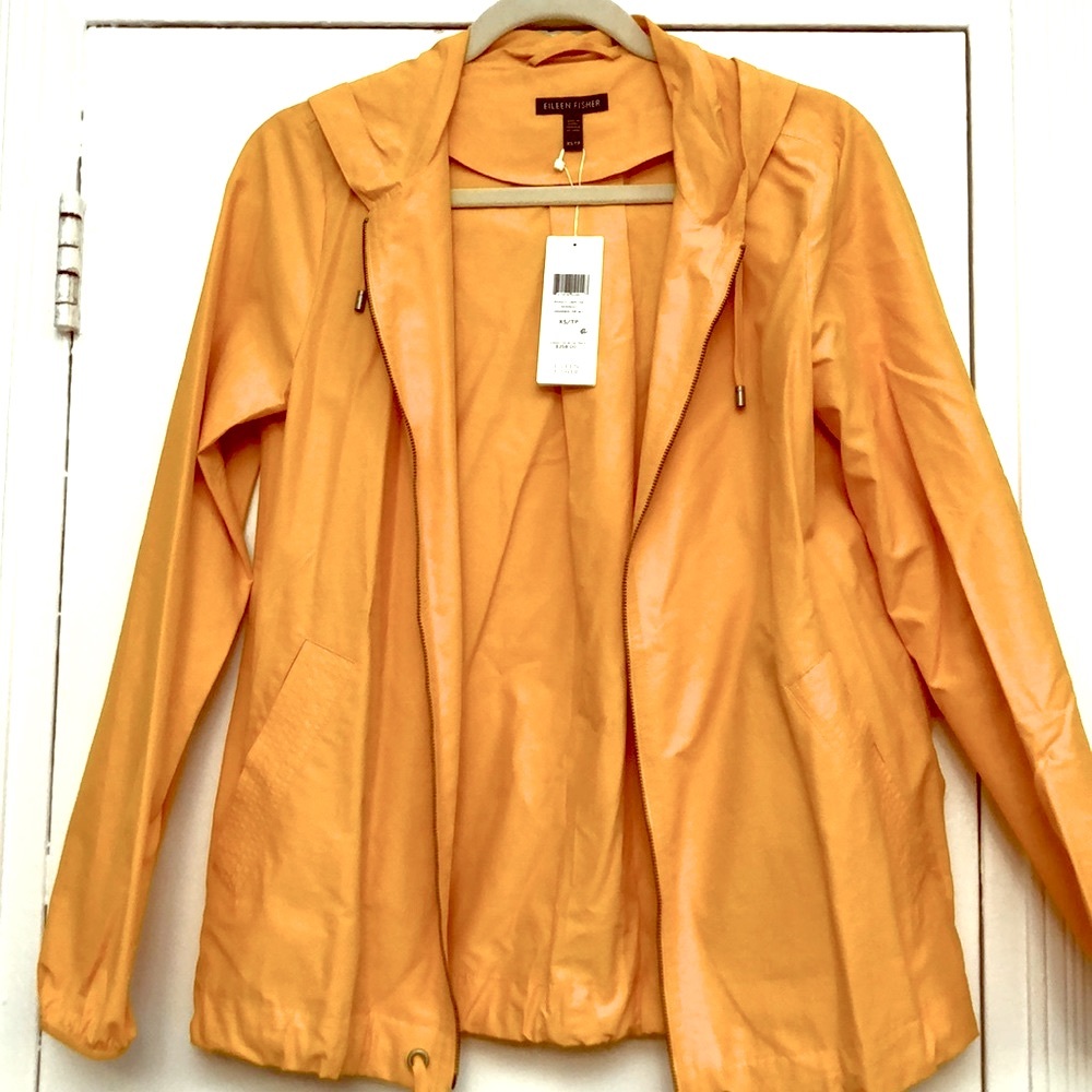 Eileen Fisher zip up light hoodie
